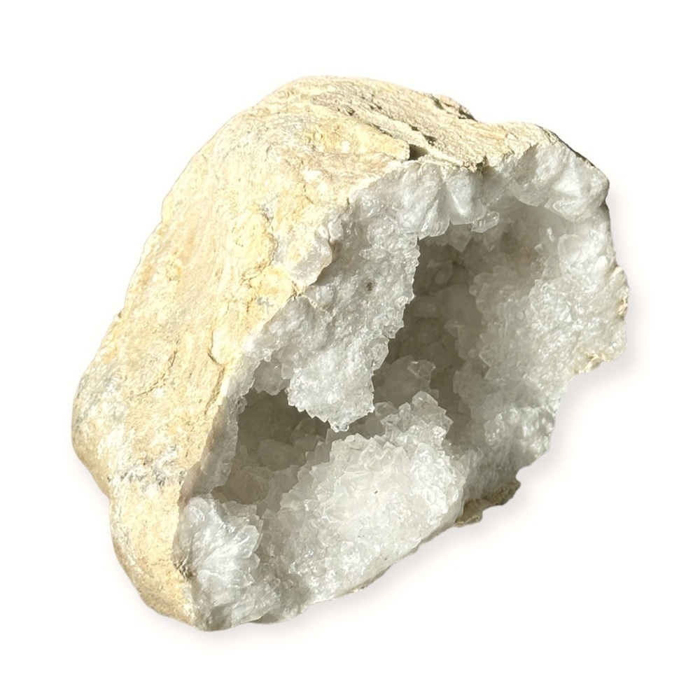 Large 1 LB Natural Quartz Crystal Geode Specimen - Picture 2 of 4